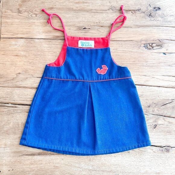 Howing Hands Vintage Crab Dress, Size 12-18M - Picture 1 of 4